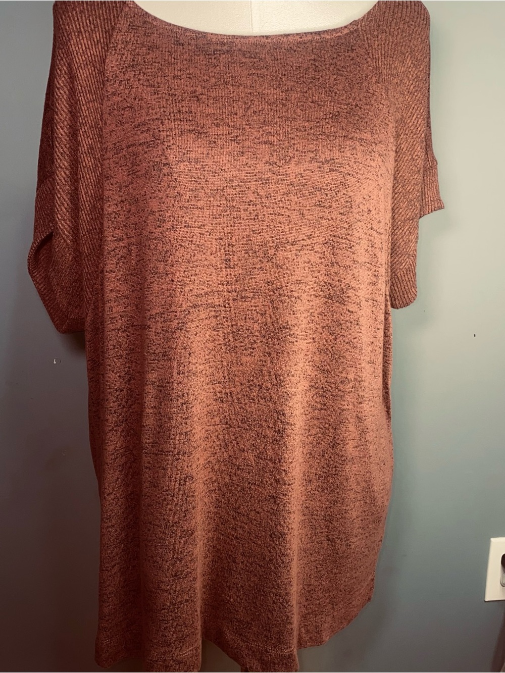 Loramendi Women’s Everyday Relaxed Tunic Top in Dusty Rose Size XL